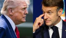 El presidente de EEUU, Donald Trump, y su homólogo galo, Emmanuel Macron; en sendas imágenes de archivo.