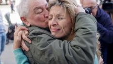 Yolanda Díaz junto a su padre, Suso Díaz, en una imagen de archivo