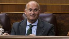 El secretario general del PP, Miguel Tellado, en una imagen de archivo en el Congreso.