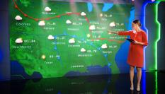 Imagen de recurso de una presentadora del tiempo.