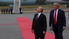 Vladimir Putin y Donald Trump en Anchorage (Alaska), este viernes.