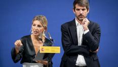 La vicepresidenta segunda del Gobierno y ministra de Trabajo, Yolanda Diaz, junto al ministro de Cultura, Ernest Urtasun; en una imagen de archivo.