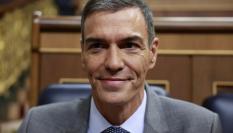 El presidente del Gobierno, Pedro Sánchez, en el Congreso.
