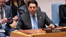El embajador de Israel, Danny Danon, en un Consejo de Seguridad