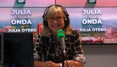 Julia Otero durante el programa de 'Julia en la Onda'.