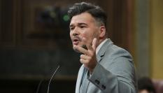 Gabriel Rufián, en el Congreso el 9 de julio de 2025.