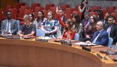 Votación en el Consejo de Seguridad de Naciones Unidas para un alto al fuego en Gaza, que ha sido vetado por enésima vez por EEUU, empleando para ello su derecho a veto.