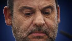 José Luis Ábalos, con gesto serio