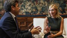 La exconsellera de Emergencias Salomé Pradas, y el president de la Generalitat Valenciana, Carlos Mazón; en una imagen de archivo.