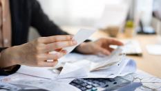 Imagen de archivo de unas facturas.