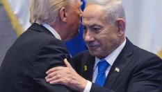 Trump y Netanyahu se saludan por la visita del líder de EEUU al parlamento israelí