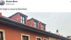 El tuit publicado por @Borovil sobre lo que han instalado en su calle.