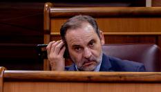 El aún diputado José Luis Ábalos durante una sesión plenaria en el Congreso de los Diputados, el 21 de octubre de 2025 en Madrid.