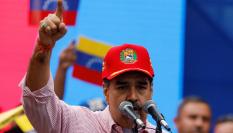 El presidente de la República Bolivariana de Venezuela, Nicolás Maduro, en el acto realizado en el Palacio de Miraflores (Caracas).