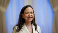 María Corina Machado, el 11 de diciembre de 2025, en su visita al Storting, el Parlamento de Noruega, tras ser galardonada con el Nobel de la Paz.