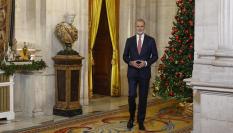 El rey Felipe VI, durante su discurso de Navidad de 2025