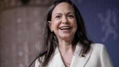 María Corina Machado, en una conferencia de prensa