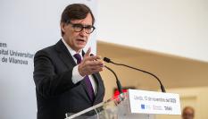 El presidente de la Generalitat de Cataluña, Salvador Illa, en un acto reciente