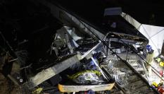 Labores de rescate tras el accidente del Rodalies en Gelida