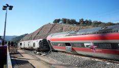 Tren de Iryo descarrillado y accidentado en Adamuz