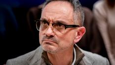 El alcalde de Móstoles, Manuel Bautista (PP), comparece ante los medios en el Ayuntamiento de su localidad, el 5 de febrero de 2026, tras conocerse una denuncia por acoso.