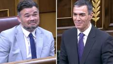 Rufián y Sánchez en el Congreso