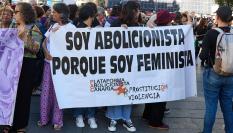 Manifestación abolicionista de la prostitución.