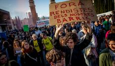 Protestas por la vivienda en Cataluña