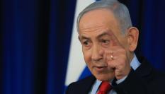 Benjamin Netanyahu, este jueves en su rueda de prensa