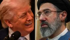 El presidente de EEUU, Donald Trump, y el líder supremo de Irán, Mojtaba Jamenei, en sendas imágenes de archivo.