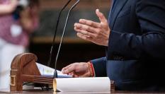 El presidente de Vox, Santiago Abascal.