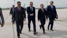 El ministro español de Asuntos Exteriores, José Manuel Albares, a su llegada a Argelia para iniciar una visita oficial de dos días, el 26 de marzo de 2026.