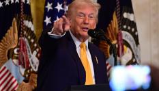 Donald Trump, durante un discurso