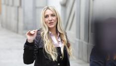 Claudia Montes hace declaraciones a los medios a su llegada al Tribunal Supremo para declarar como testigo en el juicio por el caso Mascarillas, enmarcado en el caso Koldo.