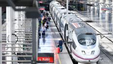 Estación de tren, Puerta de Atocha en Madrid.