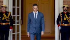El presidente del Gobierno, Pedro Sánchez, en La Moncloa.