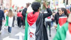 Manifestación por la autodeterminación del pueblo saharaui en Madrid