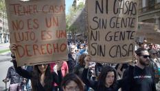 Manifestación por una vivienda digna en Palma de Mallorca