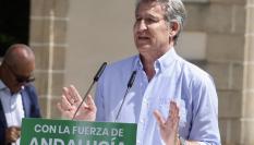 El líder del PP, Alberto Núñez Feijóo, en un mitin de las elecciones andaluzas en Jerez de la Frontera (Cádiz).
