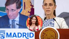 Imágenes de archivo del alcalde de Madrid, José Luis Martínez-Almeida, la presidenta mexicana, Claudia Sheinbaum, y la presidenta madrileña, Isabel Díaz Ayuso; respectivamente.