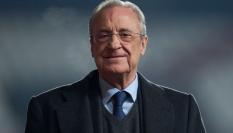 Florentino Pérez, sonriente