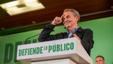 Zapatero en un mitin de campaña