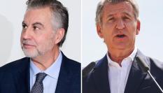 Imágenes de archivo del director de 'Más de Uno', Carlos Alsina, y el líder del PP, Alberto Núñez Feijóo.