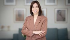 La ministra Diana Morant, durante su entrevista con El HuffPost