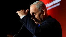 El primer ministro israelí, Benjamin Netanyahu, durante su discurso en el JNS (Jerusalem News Syndicate) International Policy Summit, en Jerusalén.