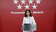 La presidenta de la Comunidad de Madrid, Isabel Díaz Ayuso