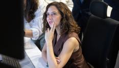Isabel Díaz Ayuso, en un centro tecnológico en una visita reciente