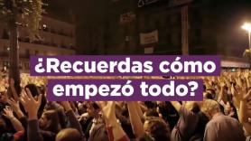 Podemos repasa su historia en un vídeo sin rastro de Errejón