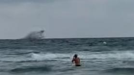 El momento en que un avión del Ejército del Aire se estrella frente a La Manga