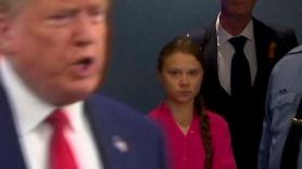 La mirada de Greta Thunberg a Donald Trump que lo dice TODO